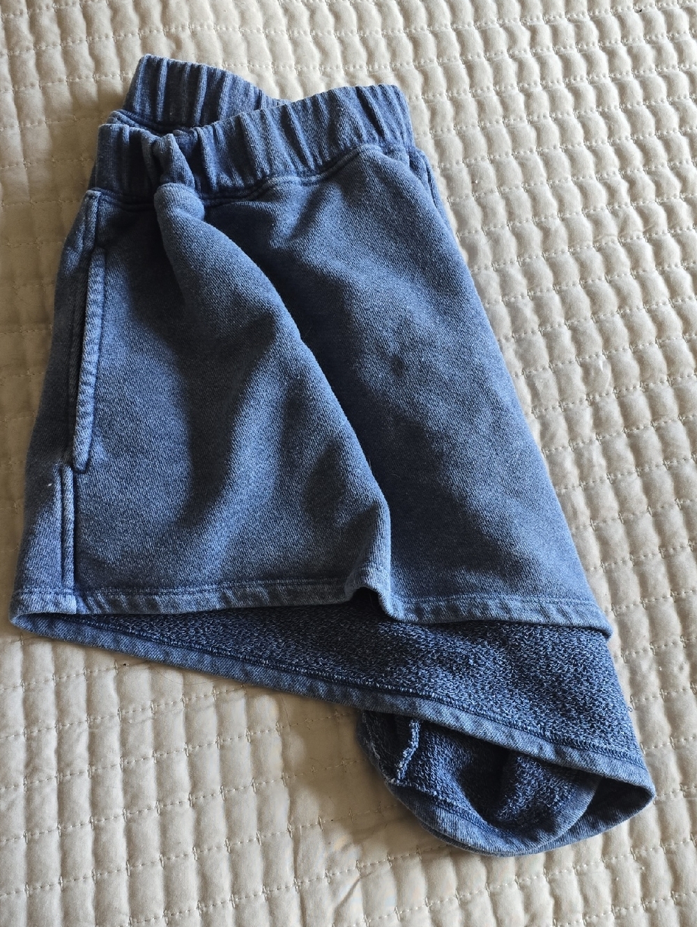 Free People Blue Terry Knit Shorts